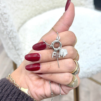 Collier Rosaire en Argent 925 avec Fermoir Anneau