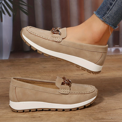 Victoire - Mocassins avec décoration en chaînes pour femmes