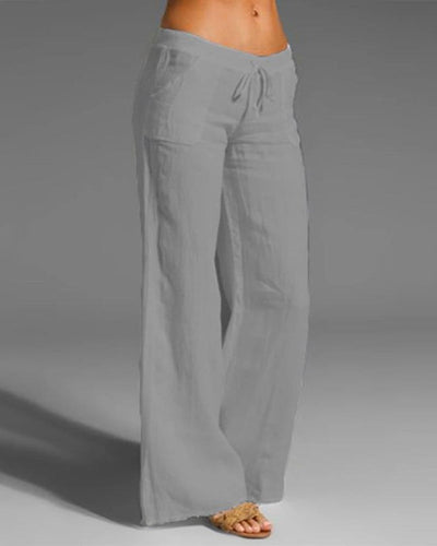 Shane | Pantalon large pour femme | Taille basse