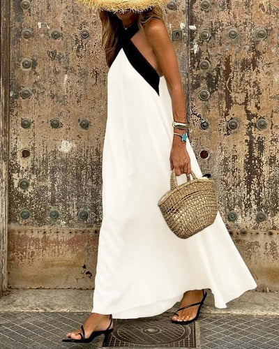 Anne | Robe élégante à décolleté croisé