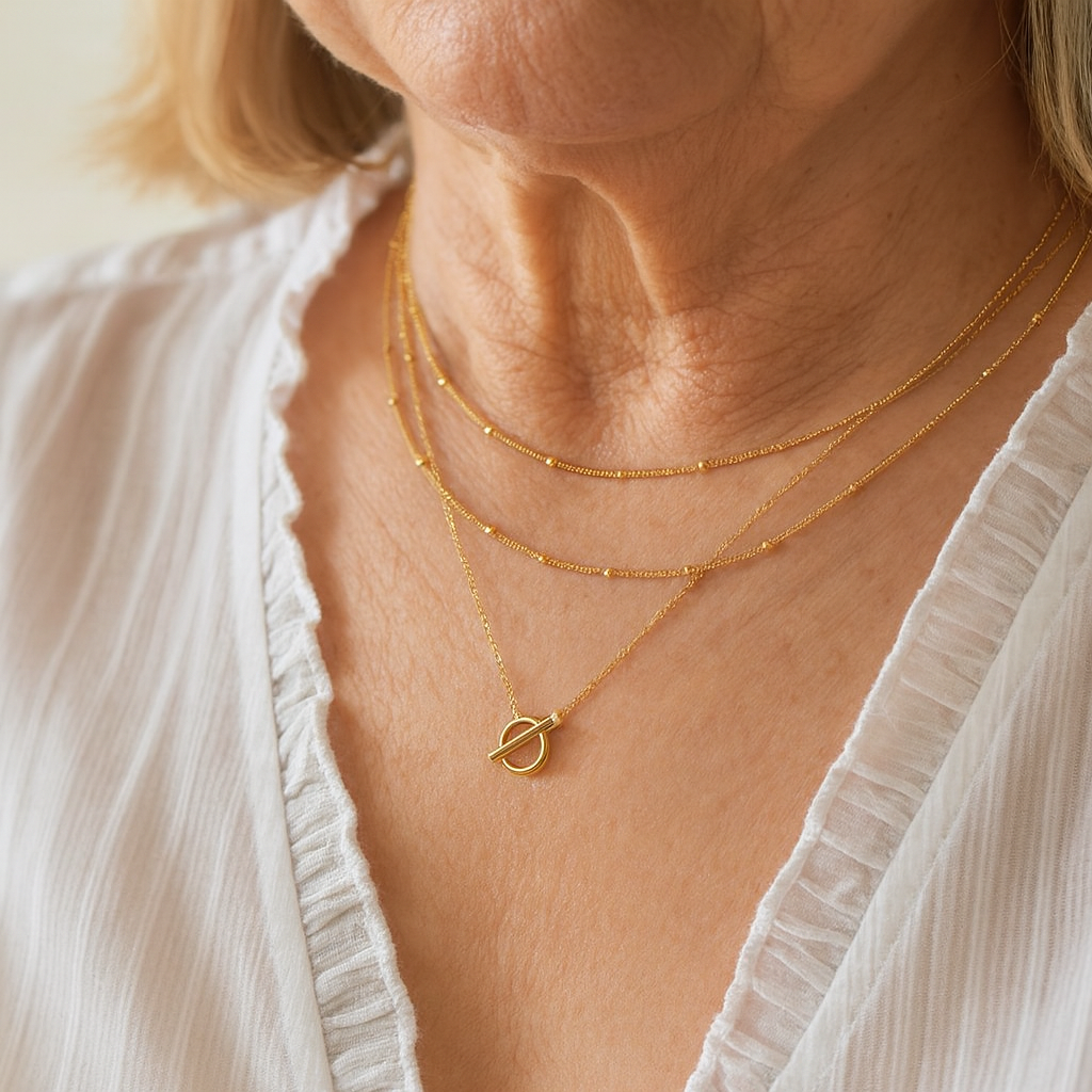 Collier "Sophie"en or 14 carats | 1+2