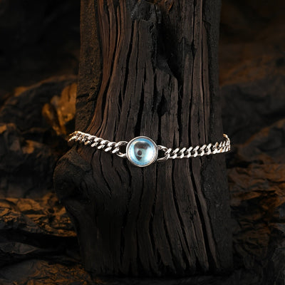 Bracelet chaîne en pierre de lune
