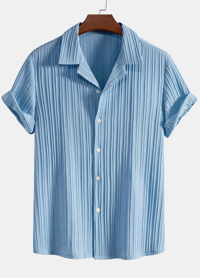 Malcolm | Chemise Manche Courte Pour Hommes | Blanc