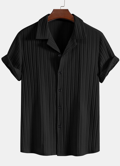 Malcolm | Chemise Manche Courte Pour Hommes | Blanc