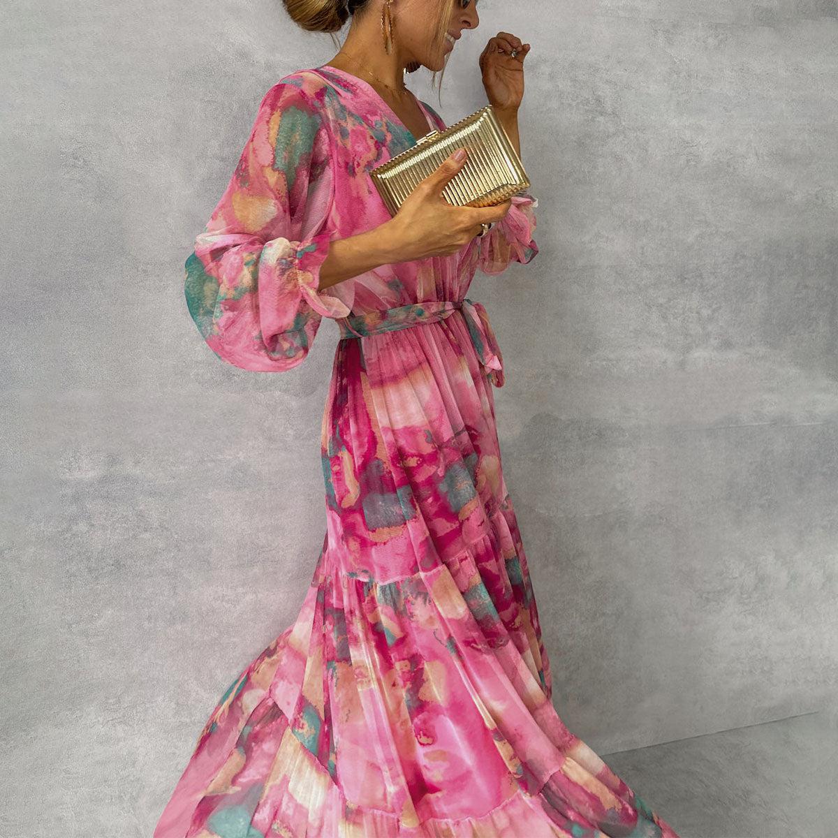 Felicity - Robe Maxi Élegante à Fleurs