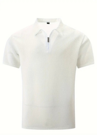 Leonel | Chemise Manche Courte Pour Hommes | Blanc