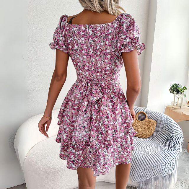 ANNA – Femme Robe à Encolure Cœur Élégante & Féminine
