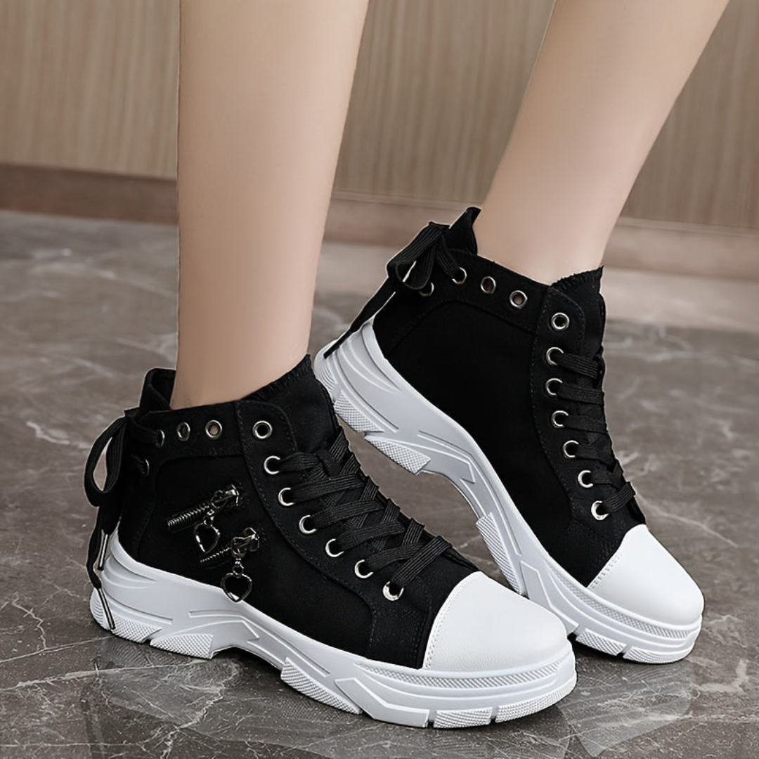 Dawna | Sneaker Orthopédiques Pour Femme | Noir
