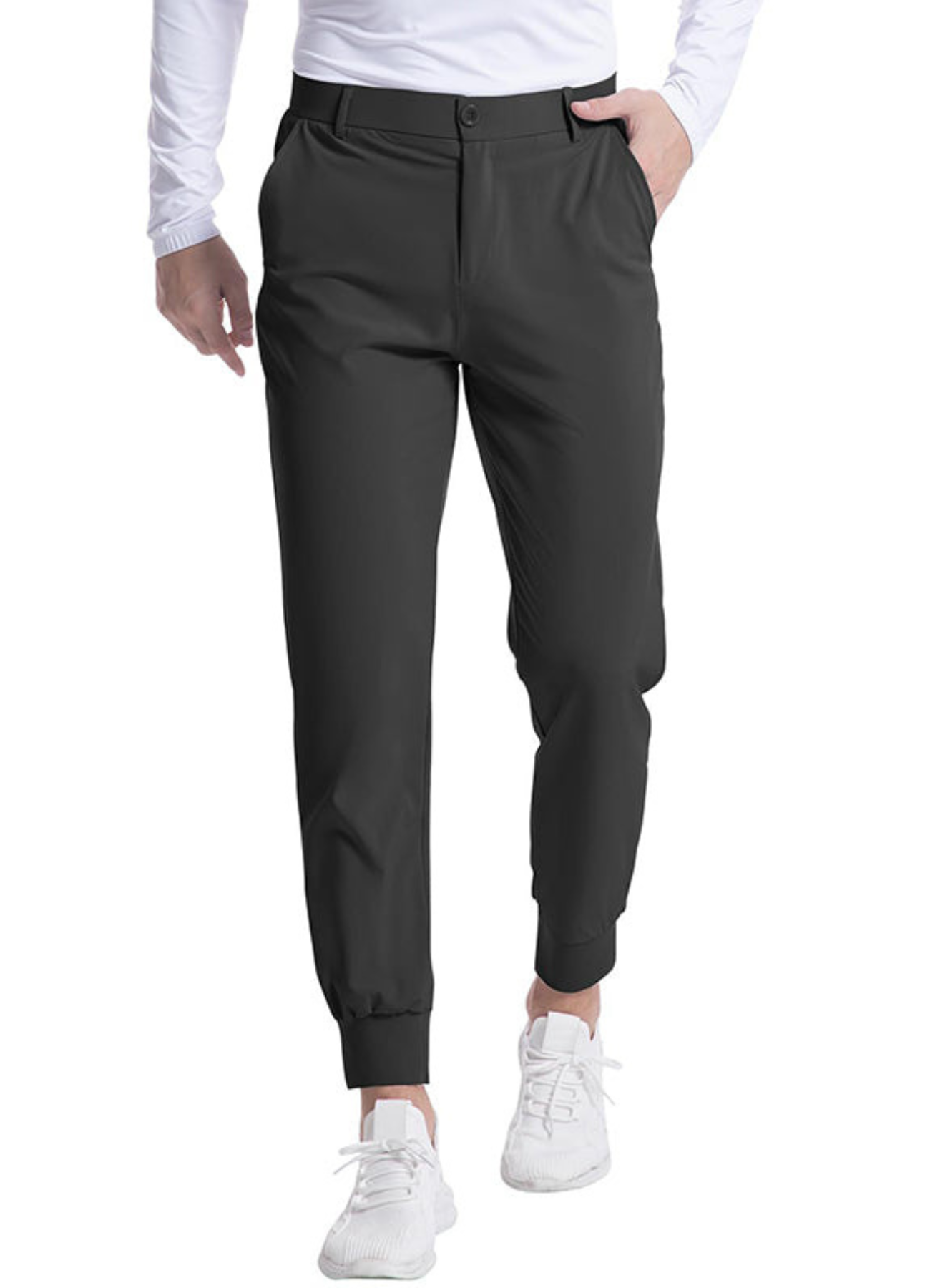 Arturo | Pantalon à cordon de serrage pour Hommes | Noir