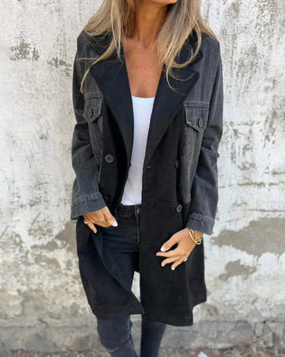 Mary™ | Manteau trench en denim pour femme