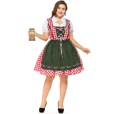 Robe Dirndl Oktoberfest avec fermeture à cravate - Althea