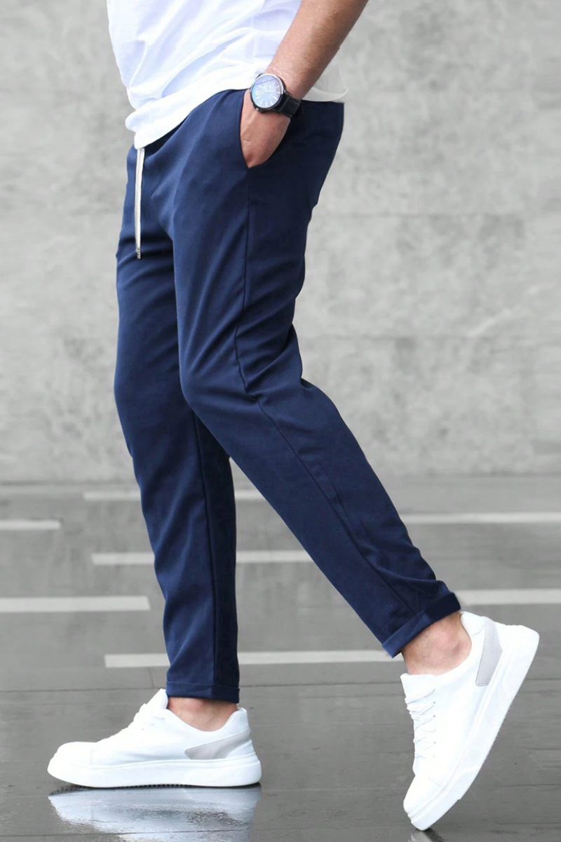 Carline | Pantalon taille haute à cordon réglable pour Hommes | Chino