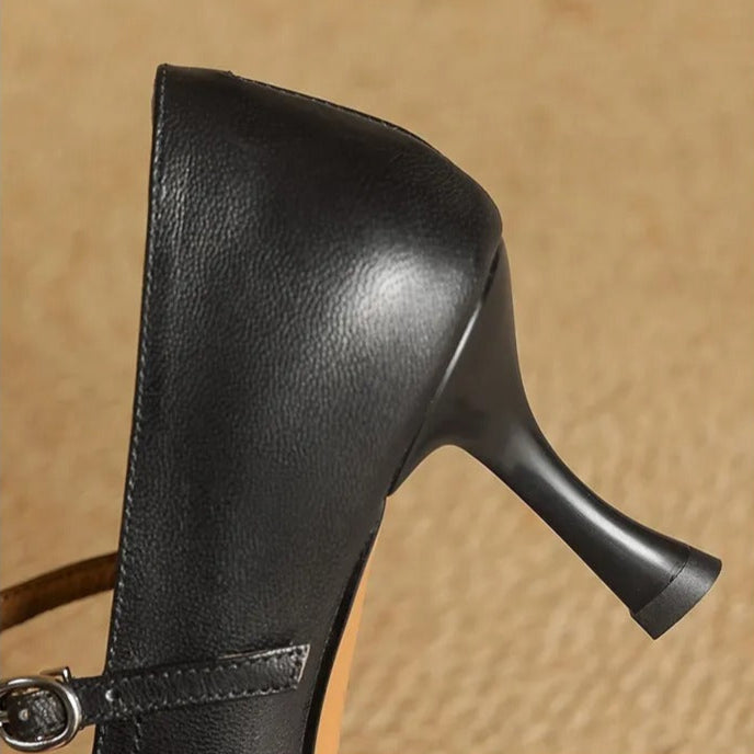 Talons à barre en T pour femmes, finition lisse et élégante - Celestine