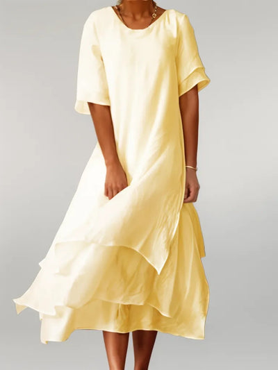 AtelierdeRocheParis™ – Robe longue élégante en coton