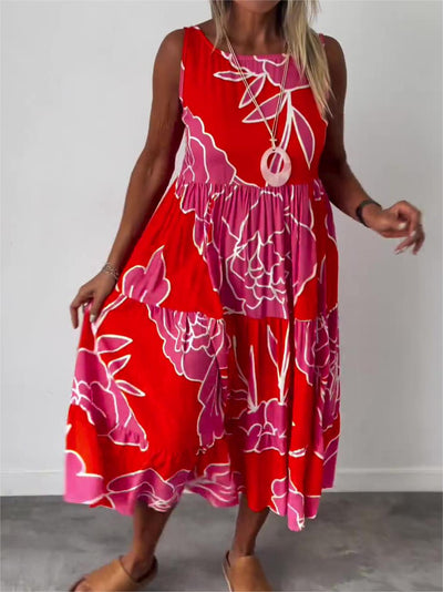 Jade - Robe élégante à motif floral pour les occasions spéciales