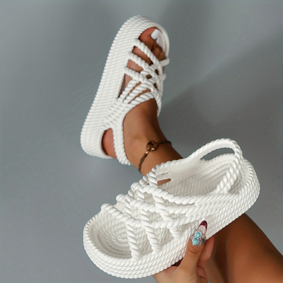 Feruza | Sandales d'été Plate Pour Femme | Tendance