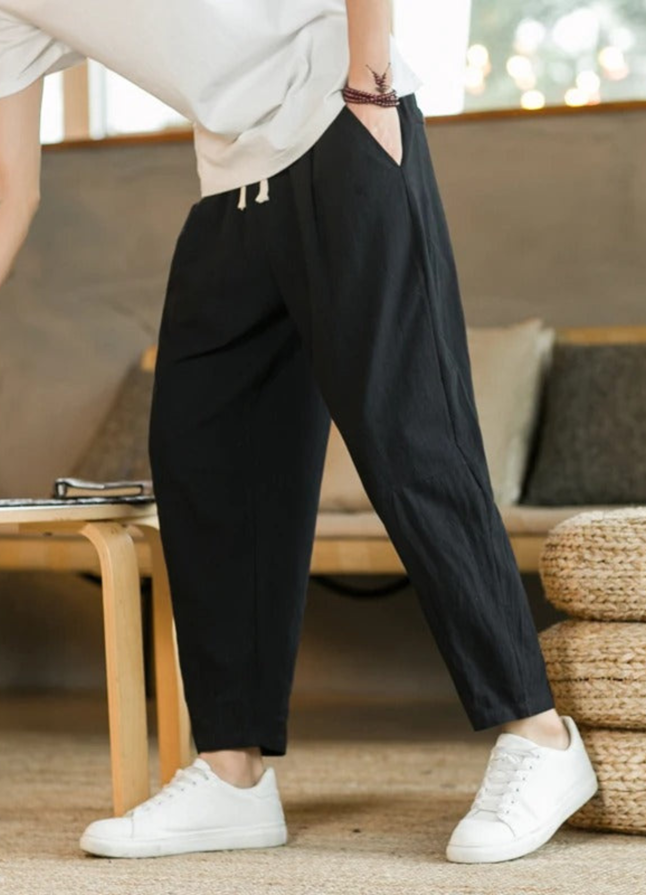 Keegan | Pantalon Décontracté Pour Hommes | Noir