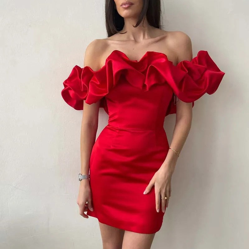 VELAVIE – Femme Robe Asymétrique Longue avec Fente Discrète