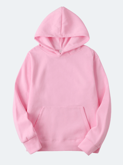Sweat à Capuche Décontracté De Couleur Unie
