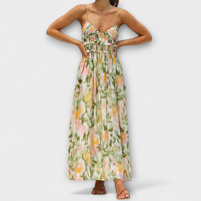 Annalise | Robe fluide à imprimé audacieux