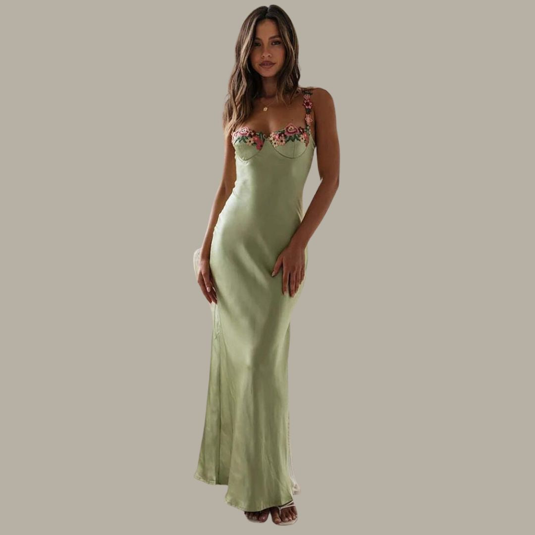 Asiya | Robe Maxi Bohème Brodée pour Femme