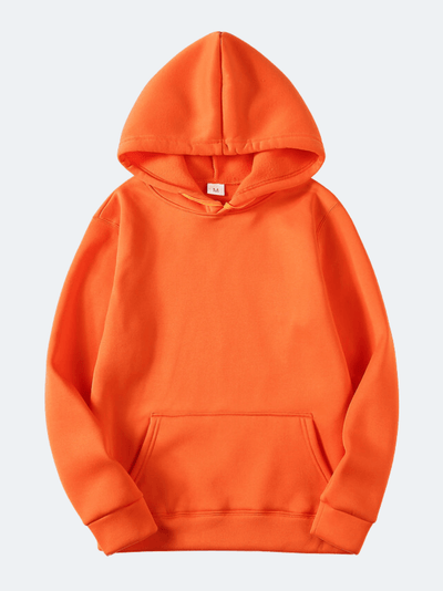 Sweat à Capuche Décontracté De Couleur Unie
