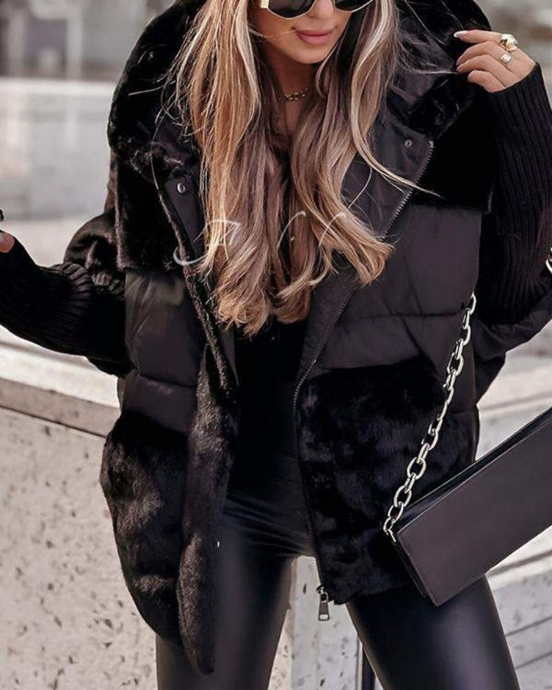 AtelierdeRocheParis - VESTE THERMIQUE À CAPUCHE
