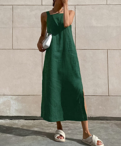 Rylee | Robe Midi Sans Manches avec Design Flottant pour Femmes