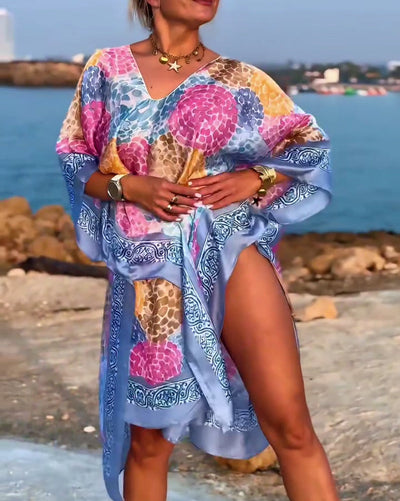 Tunique de Plage Resort Imprimée Maillot de Bain