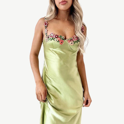 Asiya | Robe Maxi Bohème Brodée pour Femme