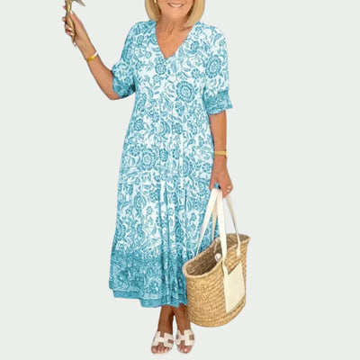 Angèle | Maxi robe florale élégante