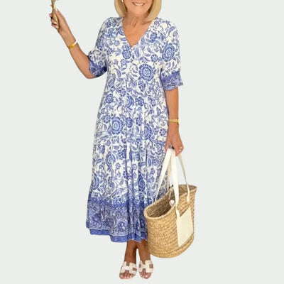Angèle | Maxi robe florale élégante