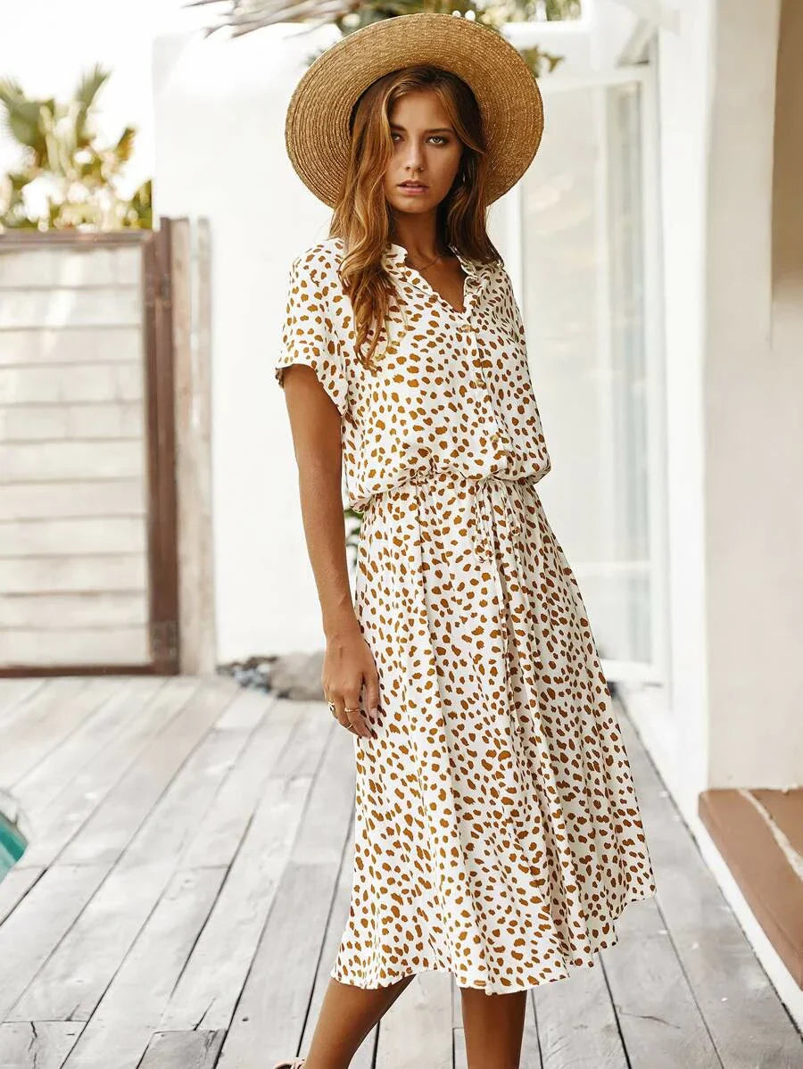 Odette | Robe Vintage été pour femme | Midi
