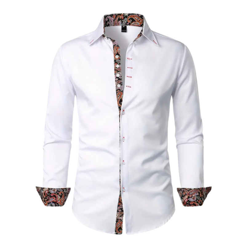 Niko | Chemise à accents Paisley pour hommes