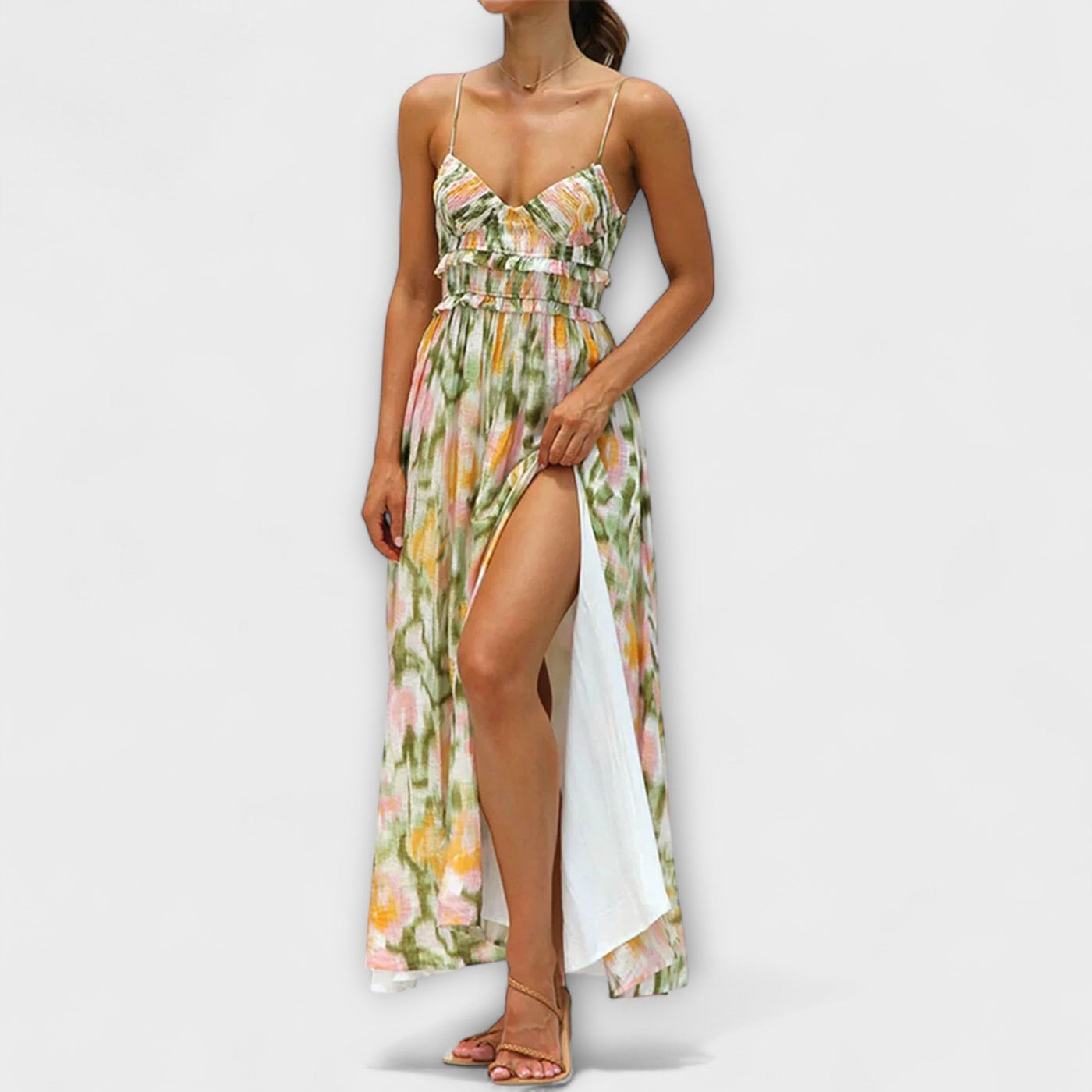 Annalise | Robe fluide à imprimé audacieux