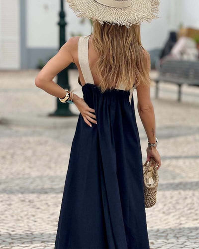 Sienna | Robe Élégante avec Dos Découvert et Col Croisé à la Mode