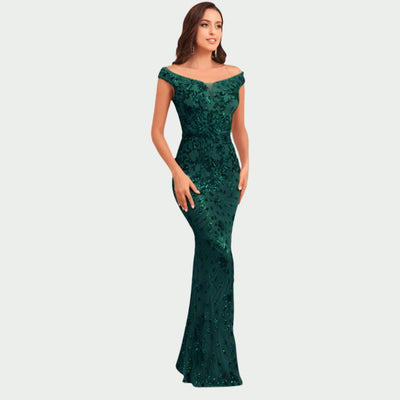 Aubane | Robe maxi pailletée élégante