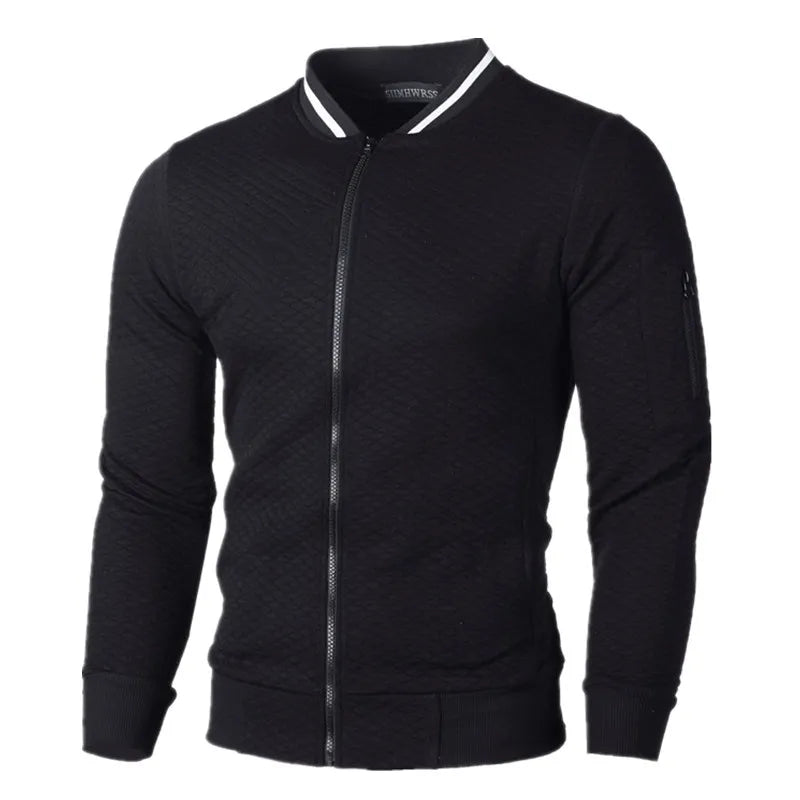 Chandail zippé confortable pour hommes | Chaud