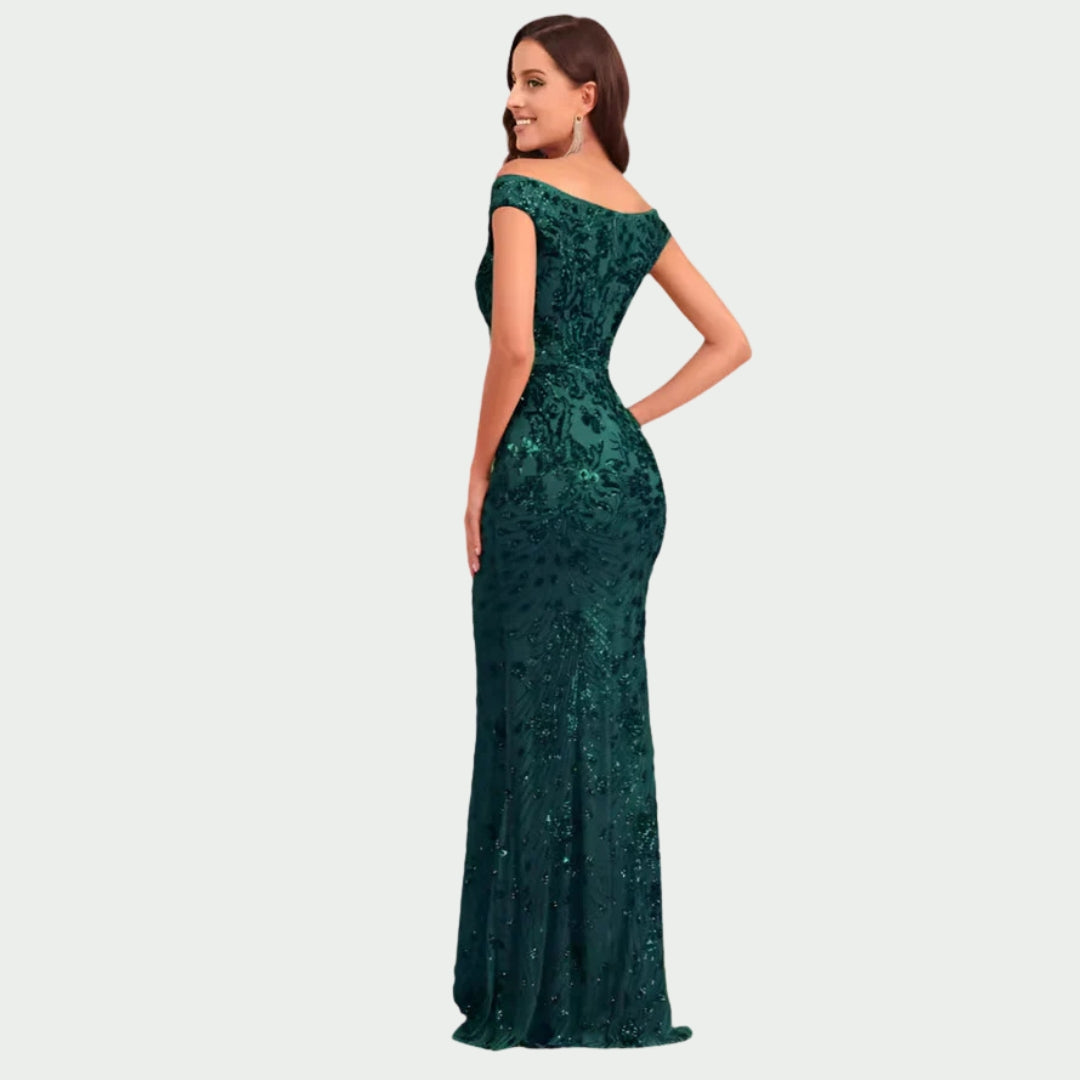 Aubane | Robe maxi pailletée élégante