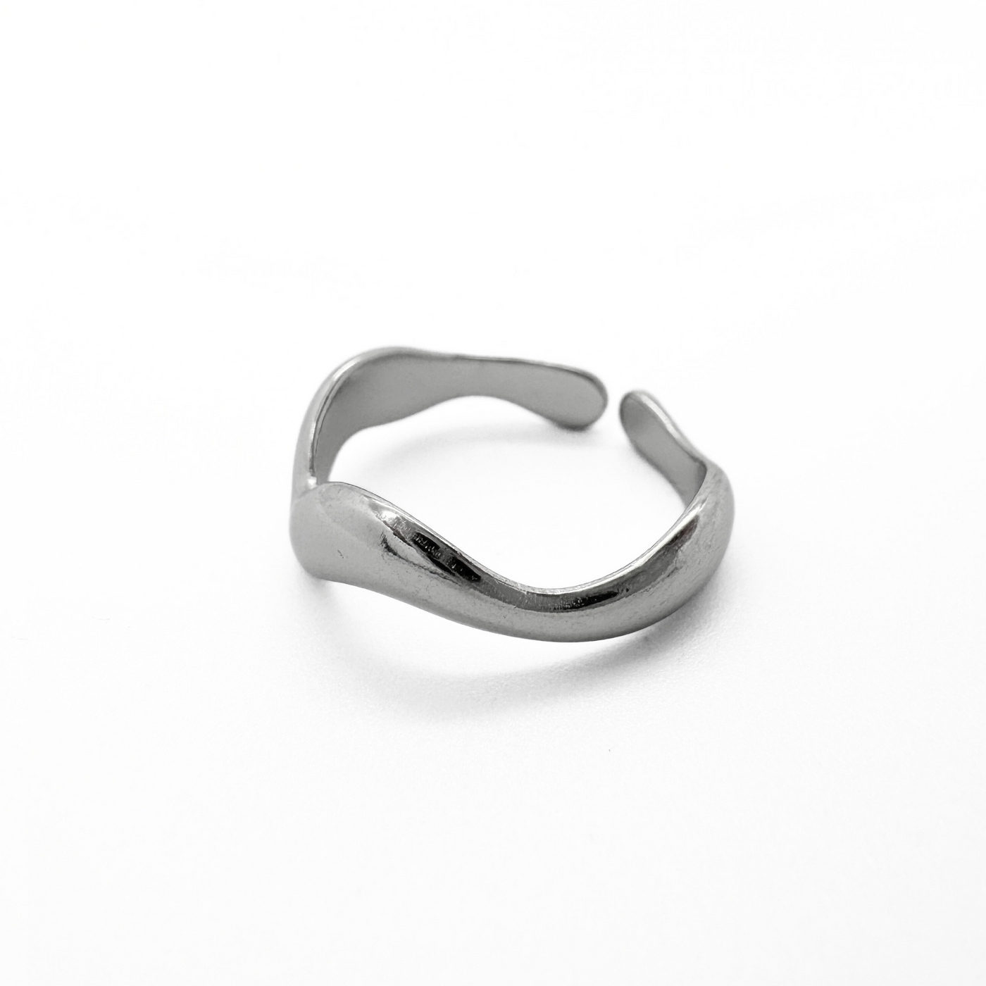 Waves – Bague – Acier inoxydable – Ajustable