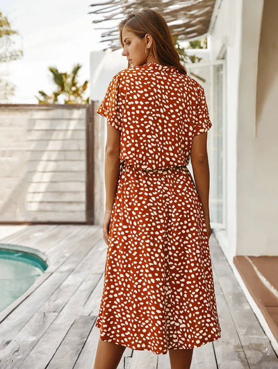 Odette | Robe Vintage été pour femme | Midi