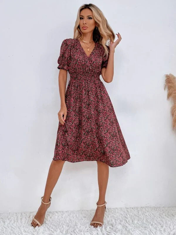 Emanuelle | Robe fleurie pour femme | Mini