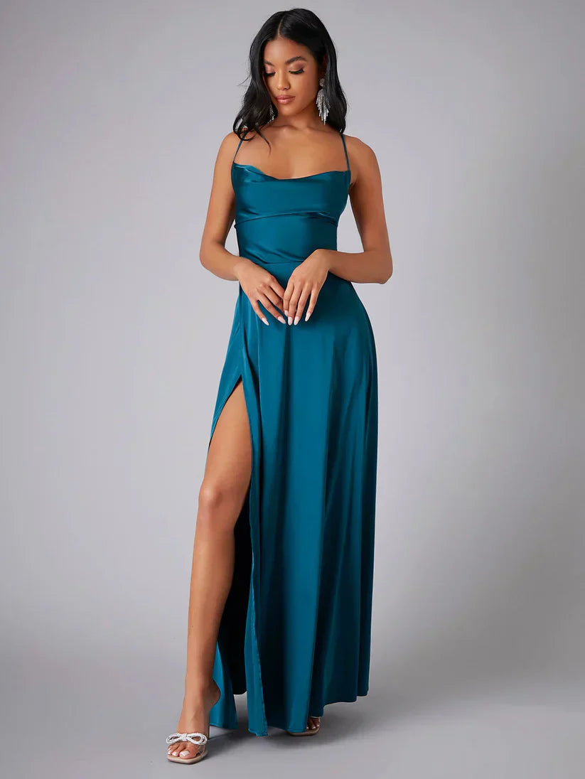 Robe Longue pour Femmes avec dos Croisé