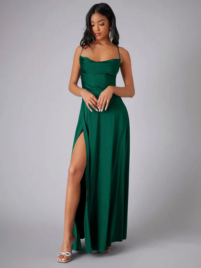 Robe Longue pour Femmes avec dos Croisé