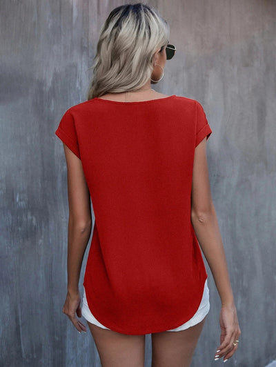 Charlotte | Top Détendu pour femme | manche courte
