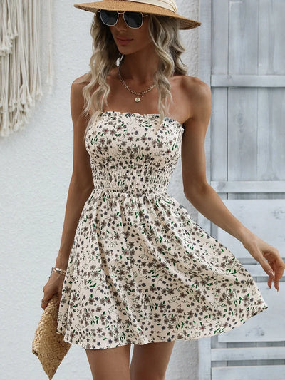 Margot | Robe de plage fleurie pour femme | Mini