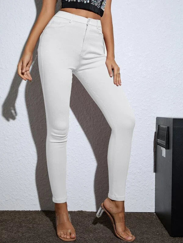 Noémie | Pantalon Maigre pour femme | Taille haute