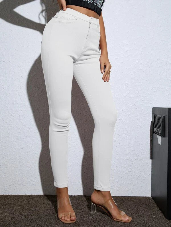 Noémie | Pantalon Maigre pour femme | Taille haute