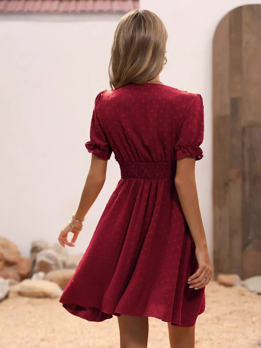 Josephine | Robe d'été Envelopper pour femme | Mini