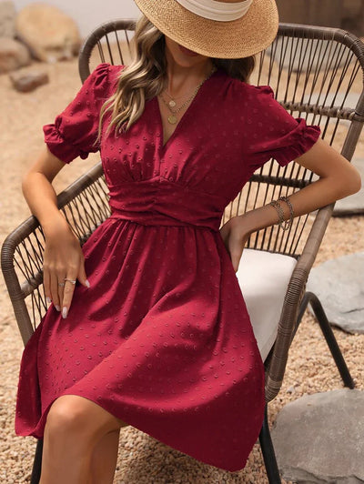 Josephine | Robe d'été Envelopper pour femme | Mini